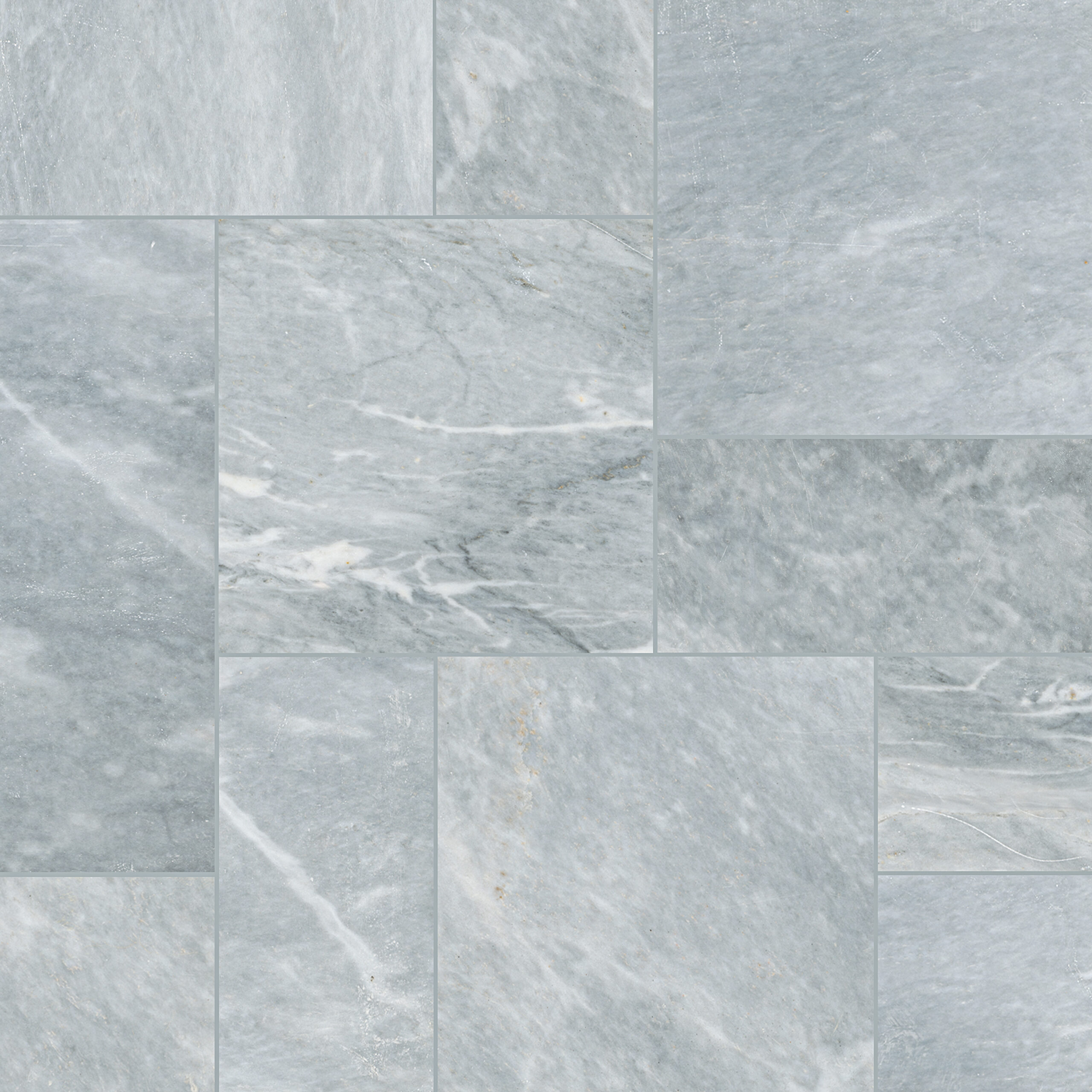 Atlantic Blue Marble French Pattern Pavers 3 cm