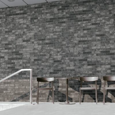 Capella Charcoal Porcelain Brick 2x10 Matte - Image 5