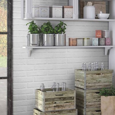 Capella White Porcelain Brick 2x10 Matte - Image 4
